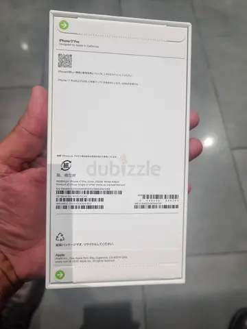 Apple iPhone pro 17 256gb silver brand new