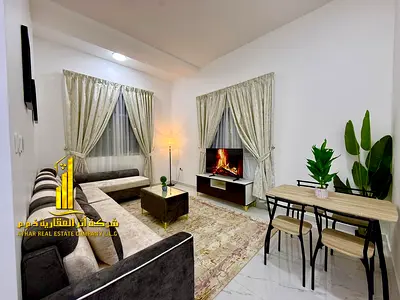 🏡 The most luxurious two-bedroom apartment in Al Nuaimiya 2, located on Al Nuaimiya Street, the main road separating Ajman and Sharjah, near Al Sinar