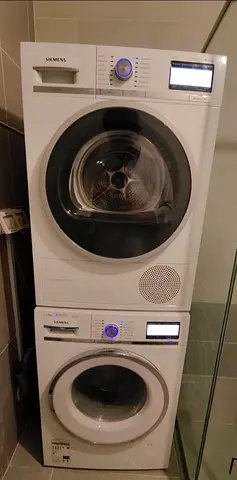 SIEMENS iQ800 9KG Washer 9KG 💯 Dryer Separate Set Latest Model With Digital Clock 60x60 cm