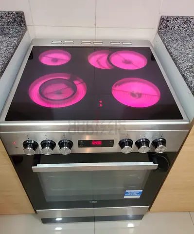 Beko Latest Model 4-Burner Electric Ceramic Cooking Range 60x60 cm