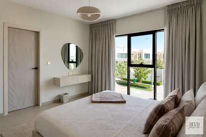 Furnished 3BR Villa | Greenwoods DAMAC Hills | Garden & Pool Access