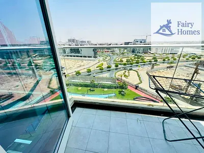 استوديو مفروش | برج ميراكل أرجان | شرفة وإطلالة خضراء
