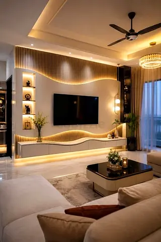 Entertainment feature wall