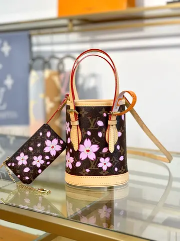 Louis Vuitton x Takashi Murakami Nano Bucket Bag In Monogram Canvas