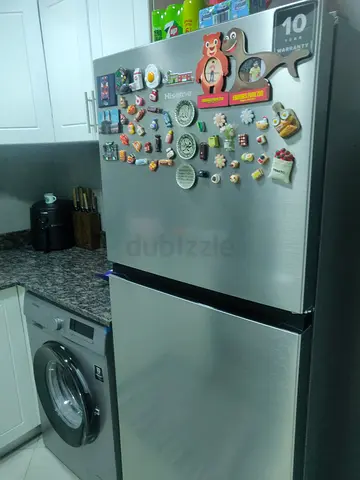 Stainless steel fridge in good condition