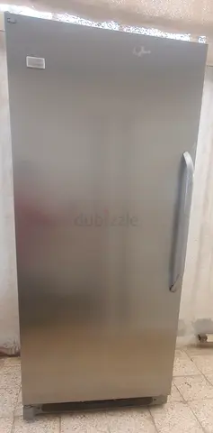 Used single-door upright freezer / refrigerator - stainless steel finish