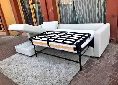 Modern L-Shaped Sofa Bed with Storage