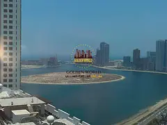 3BR Apartment in Al Taawun with Free AC & Parking, Maid Room, Kitchen Balcony, Sea View, Storage Roo