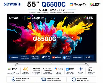 Skyworth Q6500C 55" QLED Smart TV (Google TV)