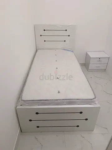 Brand New mdf single bed with medical mattress available.