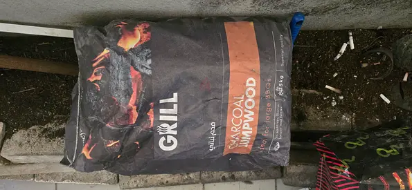 Bag of Lumpwood Charcoal for BBQ - 5kg (used, good condition)