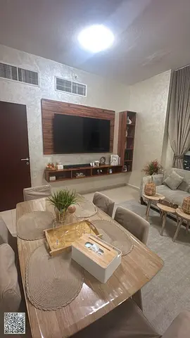 Balcony with palace view - 2 parking spaces - 2 bedroom apartment for sale in City Towers - Ajman