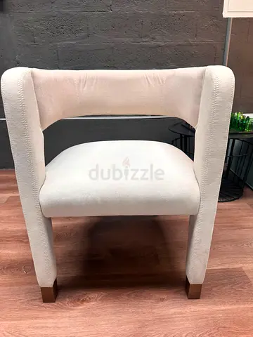 Contemporary Beige Upholstered Chair