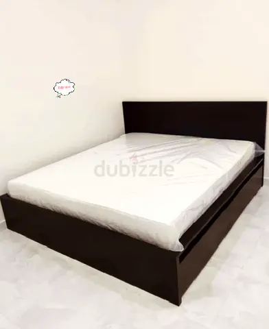 IKEA Malam king size 180×200cm bed frame with IKEA mattress and 2 big storage drawers underneath is