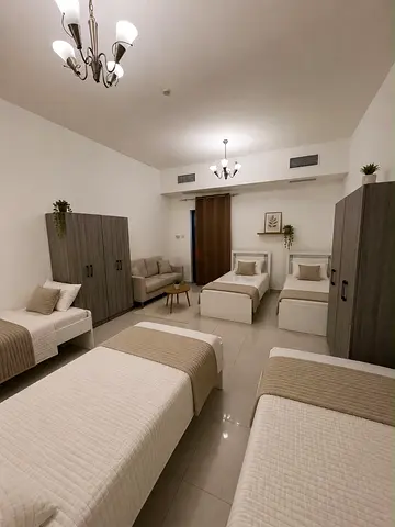 Sharing Room Fully Furnished with GYM , Pool and unshaded parking | Sahara Towers | Nahda