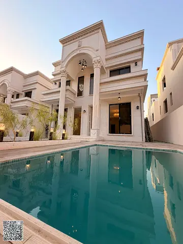 Luxury villa for sale, 6 bedrooms, private pool, Al Haliyo - Ajman