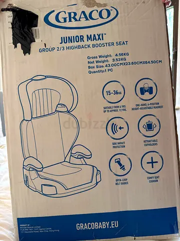 Graco Junior Maxi Highback Booster Seat (Group 2/3) - New in Box