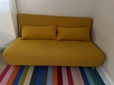 Mustard Yellow Sofa Bed – Excellent Condition