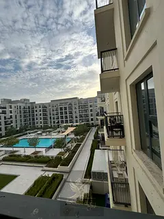 Fully furnished one-bedroom apartment with a living room at Maryam Island, featuring a gym, swimming
