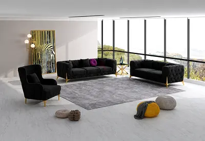 Transform Your Living Room with This Elegant Sofa Set