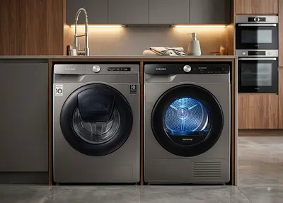 Samsung 9kg Washer & 9kg Dryer Set – Latest Model | Separate Units | Wi-Fi Smart Technology | Free D
