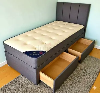 Brand new single size bed frame with drawers for sale