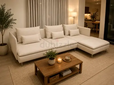 Excellent IKEA sodhram l sahpe sofa