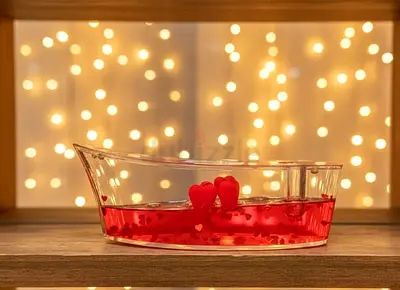 Heart Liquid Motion Desk Decor Showpiece