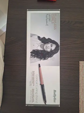 BaByliss Flawless Curls Conical Curling Wand - Rose Gold/Black