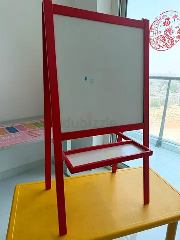 Freestanding Wooden Kids Chalkboard Easel