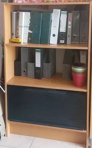 Large Storage Cabinet with black roller shutter - Excellent condition