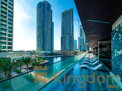 شقة بغرفتي نوم | MBL Royal JLT | مفروشة | إطلالات على المارينا والمدينة