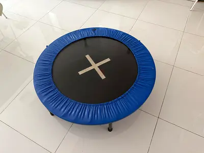 Used Mini Fitness Trampoline for Home Workout & Kids Play