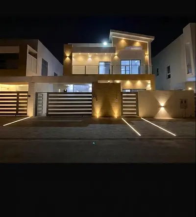🏡🔥 فيلا فاخرة للإيجار في الياسمين – عجمان 🔥🏡 مكونة من اربع غرف مع مجلس وصالة كبيرة للعائلات