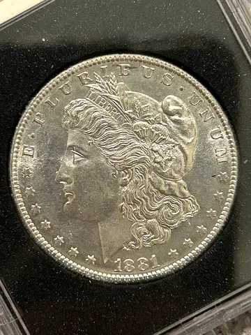 Silver dollar coin 1881s