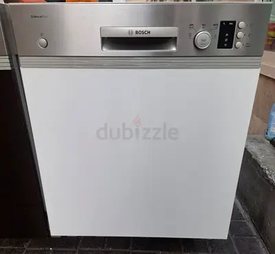 Bosch built-in dishwasher - 60cm, stainless/white, good working condition