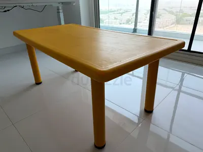 Sturdy Yellow Plastic Kids Activity Table