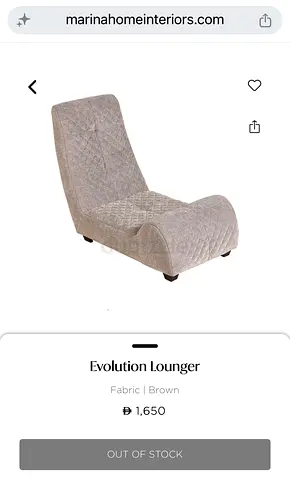 Marina home cozy low chair (see description)