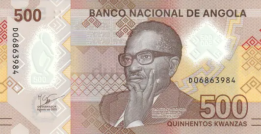 ANGOLA 500 KWANZAS BANKNOTE 2024
