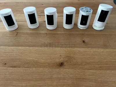 Lot of 6 Ring Stick Up / Indoor Security Cameras - Used