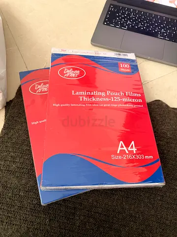 Deluxe A4 Laminating Pouch Films 125 Micron - New Sealed