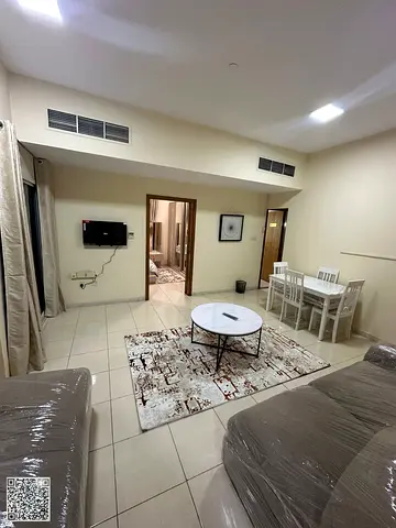 One bedroom and living room for rent in Al Rumaila area - Ajman Corniche