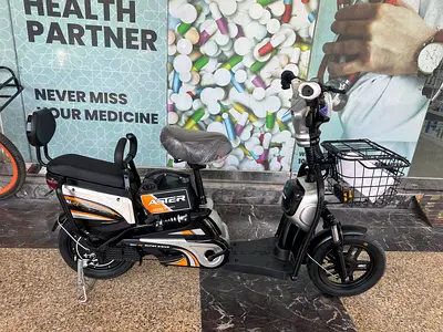 Aster Electric Scooter 14 size with Rear Seat and Front Basket