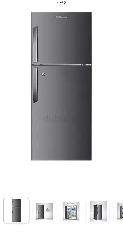 FOR SALE ! Grey top-freezer refrigerator, ORDERED WRONG SIZE ONLINE, BRAND NEW WITH BOX