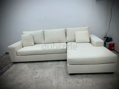 As perfect condition pottery barn lshape sofa