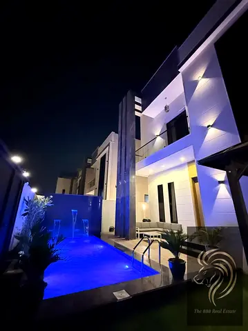 FULLY FURNISHED VILLA WITH POOL FOR RENT IN AL BAHIA AJMAN