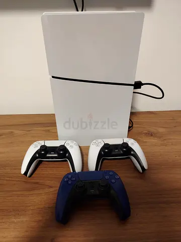 PlayStation 5 Slim with 3 DualSense Controllers - Lightly Used