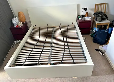 Ikea Queen size bed with mattress available in perfect condition