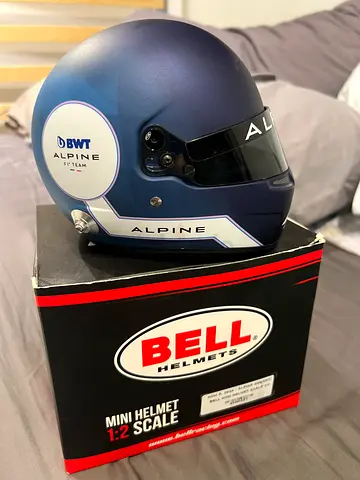 Bell 1:2 Scale Alpine F1 Mini Helmet (Collectible) - Excellent Condition