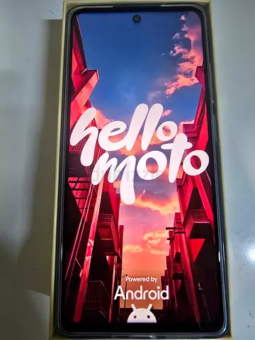 Motorola Moto G75 5G (XT2437-3) - Original Box with Labels, Aqua Blue